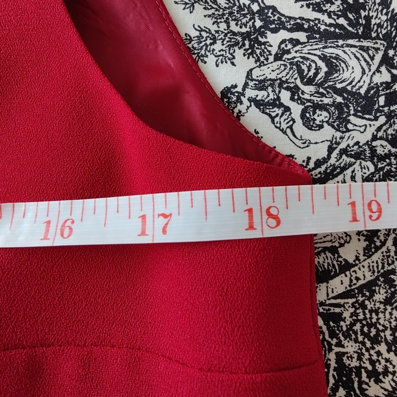 ❤️ red 🍒 Liz Claiborne A-line dress | size 10 - Picture 12 of 12